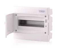 Intratec quadro elettrico incasso, IP40 - Centralino da interno con porta bianca, per installazione in ambienti asciutti, 1 fila, 12 moduli, 232 x 283 x 106 mm
