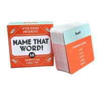 Intrattenimento dopo cena: Gioco degli indovinelli! 50 carte divertenti con domande e risposte, 50 spunti, adatto a tutta la famiglia (Gioco di carte adatto alle famiglie, scatola di stoccaggio portat