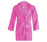 INTRECCI Accappatoio Bambino e Bambina, Accappatoio Spugna di Cotone, 8/10 Anni, Assorbente, Morbido, per Pelli Sensibili, Certificato Oeko-Tex. Colore: Fuxia