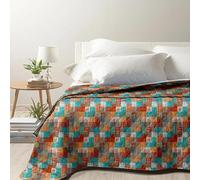 INTRECCI Copriletto Trapuntino 1 Piazza e Mezza Primaverile, Microfibra Stampata 210x260 cm, Leggero, Anallergico, Duck Friendly, Made in Italy