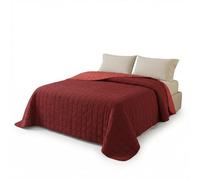 INTRECCI Copriletto Una Piazza E Mezza Estivo, Trapunta Estiva, 210x260 cm, Coperta Estiva, anche Primaverile, Double Face, Moderna, Leggera, Elegante. Colore: Bordeaux/Rosso