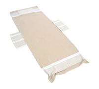 INTRECCI Telo Mare per Lettino 75x195 cm, Ultra Assorbente (80% Cotone), con 2 Tasche e Elastici Antiscivolo, Lavabile, Ideale per Spiaggia e Piscina, Colore: Beige