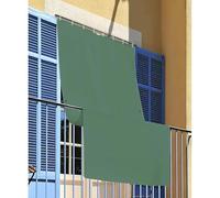 INTRECCI Tenda da Sole per Esterno, Tenda da Sole per Balconi, Impermeabile, a Caduta, 145x250 cm con Occhielli Laterali, Telo Ombreggiante, Riduce Luce e Calore, Migliora la Privacy, Colore Verde