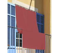 INTRECCI Tenda da Sole per Esterno, Tenda da Sole per Balconi, Impermeabile, a Caduta, 145x300 cm con Occhielli Laterali, Telo Ombreggiante, Riduce Luce e Calore, Migliora la Privacy, Colore Bordeaux.
