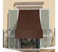 INTRECCI Tenda da Sole per Esterno, Tenda da Sole per Balconi, Impermeabile, a Caduta, 145x300 cm, Telo Ombreggiante, Riduce Luce e Calore, Migliora la Privacy, Colore Marrone.