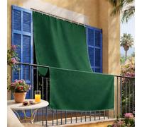 INTRECCI Tenda da Sole per Esterno, Tenda da Sole per Balconi, Impermeabile, a Caduta, 200x300 cm con Occhielli Laterali, Telo Ombreggiante, Riduce Luce e Calore, Migliora la Privacy, Colore Verde