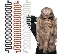 Intrecciare i Capelli delle Donne 3 Trecciatrici Centopiedi Francesi, Fishbone Accessori Per Capelli Fai Da Te, Francese Accessori Per Intrecciare La Treccia Strumento Treccia, per Donna Ragazza