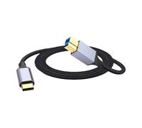 Intrecciato Intrecciato USB B per Tipo C Office Cavo Uso per Stazioni Docking Stazioni Scanners Scanners Hard Drives Dati Tipo C A B Cavo