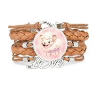 Intrecciato,Lucente,Pecora,Sogno,Nebulosa,Regolabile,Pelle,Intrecciato,Brac | Multistrato,Punk,Braccialetto,Artigianale,Regalo,Collare,Accessorio,Amante,Etnico,Amicizia,Anno di nascita,Natale,Musica