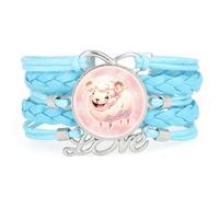 Intrecciato,Lucente,Pecora,Sogno,Nebulosa,Regolabile,Pelle,Intrecciato,Brac | Multistrato,Punk,Braccialetto,Artigianale,Regalo,Collare,Accessorio,Amante,Etnico,Amicizia,Anno di nascita,Natale,Musica