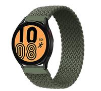 Intrecciato Solo Loop per Samsung Galaxy Watch 5 Pro/5&4/4 Classic/3 41mm/Active 2/Active for Amazfit BIP/GTR 42mm/GTS/2/2e/3, Cinturino in Tessuto di Nylon 20mm, Inverness Green-S