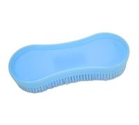 Intrepid International Magic Horse Brush per kit di toelettatura per cavalli con cuscinetti a cavallo di plastica resistenti per la toelettatura azzu