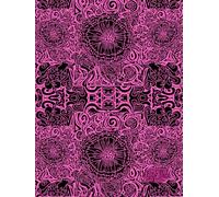 Intricate Florals, Pink And Black, 200 Unlined, Floral Detailed Page, 8x11, Hardcover Journal, Art Pad, Sketchbook, Drawing Book: Made With Hand-Drawn ... By: Artist Mary Elisabeth Linder @ MaryEMade