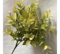 Intricate foglie di erbe artificiali per decorazioni senza tempo per composizioni floreali e centrotavola (giallo e verde)
