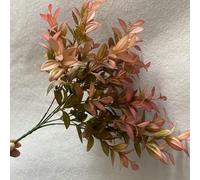 Intricate foglie di erbe artificiali per decorazioni senza tempo per composizioni floreali e centrotavola (arancione scuro)
