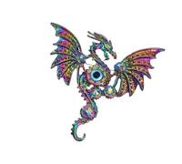 Intricato drago disegna spilla lunga uso gioielli in lega personalizza per compleanni ed eventi speciali unisex drago spilla, Misura unica, come descritto