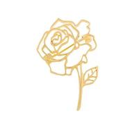 Intricato Floreale Ritaglio Spilla Alla Moda Fiore Cavo Spilla Accessori Abbigliamento Accessorio Multiuso Per Borse Versatile Rosa Pin Per Abiti, Misura unica, come descritto