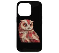 Intricato gufo rosso Vintage Boho Forest Spirit Custodia per iPhone 13 Pro