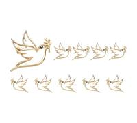 Intricato Ritaglio Simbolo di Pace Spilla Vintage Colombe E Ramo Ramo Leggero Zinco Lega Gioielli Per Tutto Il Giorno Comfort Indossare Leggero Colomba Pin, Misura unica, come descritto