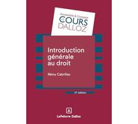 Introduction générale au droit. 17e éd.