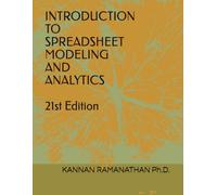 INTRODUCTION TO SPREADSHEET MODELING AND ANALYTICS