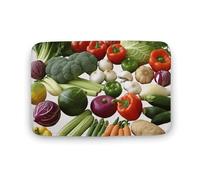 Introduzione di vari tappeti da bagno assorbenti antiscivolo per pavimenti di verdure, resistenti allo sporco, tappetini per ingresso cucina durevoli e lavabili per la decorazione della casa 39,9 x
