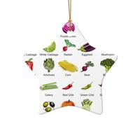 Introduzione Di Varie Verdure Natale Ornamenti In Ceramica Decorazione Per La Casa Della Stanza, Regali, Fattoria Albero Di Natale Haning