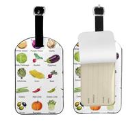 Introduzione di Varie Verdure Stampa Accessorio Da Viaggio Etichetta Bagagli Essenziale 4.3 x 2.76 Pollici Protezione Della Privacy Valigie
