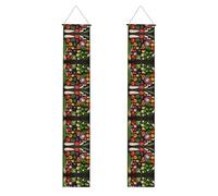 Introduzione di varie verdure stampa autunno portico banner, banner in poliestere, uso interno esterno, facile da appendere riutilizzabile