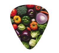 Introduzione di varie verdure stampa celluloide Plettri per chitarra acustica basso, plettri per chitarra con scatola organizer