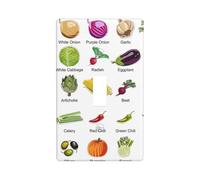 Introduzione di varie verdure stampa coperchio piastra interruttore,1 banda piastra a parete singola interruttore luce interruttore piastra di copertura