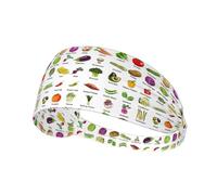Introduzione Di Varie Verdure Stampa Multifunzionale Confortevole Fascia Sportiva Elastica Leggera Casual Per Attività All'aperto