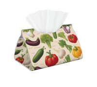 Introduzione Di Varie Verdure Stampa Oblunga Porta Copertura Scatola Del Tessuto Elegante Accessorio Per La Casa Per L'Ufficio Quotidiano