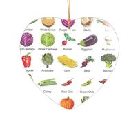 Introduzione di varie verdure stampa regali addio al nubilato, Mr & Mrs ornamento di Natale, un regalo unico ricordo di nozze