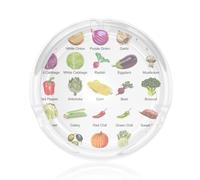 Introduzione Di Varie Verdure Stampa Rotondo Vetro Trasparente Posacenere Per Casa Ufficio Patio Camera Da Letto Sala Riunioni Decorativo