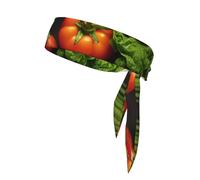 Introduzione di varie verdure Stampa Sport Cravatte per la testa Bandane Fascia per capelli Allenamento Fascia per capelli Athletic Sweatbands per la corsa Tennis
