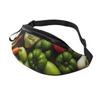 Introduzione di varie verdure stampa uomo donna elegante marsupio comfort pack viaggio per escursionismo ciclismo e corsa