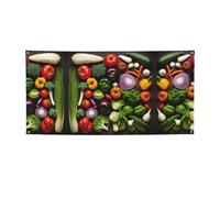 Introduzione di varie verdure stampa versatile striscione per feste, decorazioni per eventi, Ringraziamento, feste di compleanno Altro