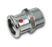 Intronco maschio con estremità femmina e filettatura maschio serie 24000 per impianti di riscaldamento chiusi, sistemi ad aria compressa e apparecchiature antincendio, acciaio (Referenza: