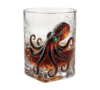 Introti Bicchieri trasparenti riutilizzabili, decorazione per mare profondo, regalo per uomini, papà, fratelli, alla moda, per cocktail scozzesi, borboni, bevande acqua