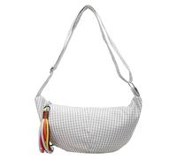 Introti Borsa a tracolla da donna a scacchi retrò di grande capacità plaid sotto le ascelle borsa con cerniera a mezzaluna borse a tracolla per viaggi, shopping, lavoro uso quotidiano, Beige