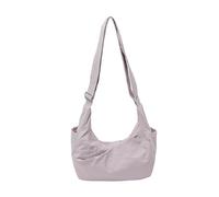 Introti Borsa a tracolla da donna in nylon, alla moda, con tracolla regolabile, borsa a tracolla per shopping, lavoro e uso quotidiano, Viola, 270*200*130mm / 10.63*7.87*5.12inch
