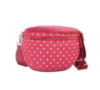 Introti Borsa a tracolla di grande capacità, alla moda, impermeabile, leggera, con tracolla regolabile, per donne per uso quotidiano e vocazione, Rosso rosato, 265 x 230 x 110mm