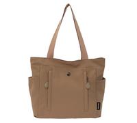 Introti Borsa a tracolla versatile grande capacità casual Satchel Tote con tasche laterali multi tasche borse borse per il trasporto pendolari, cachi, 490.00x290.00x140.00mm