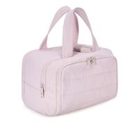 Introti Borsa cosmetica da viaggio grande borsa da toilette borsa per trucco per accessori shampoo, rosa, 17.5x11.5x4.5cm/6.89 x 4.53 x 1.77in, alla moda