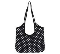 Introti Borsa da donna versatile sotto le ascelle di grande capacità per il tempo libero Y2k Tote Bags multiuso elegante design a pois borse da viaggio Incontri Borsa per la spesa, Nero , Taglia unica