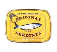 Introti Borsa da viaggio in stile sardine in scatola carina tasche per trucco creativo portatile alla moda multifunzione morbida per le vacanze del fine settimana