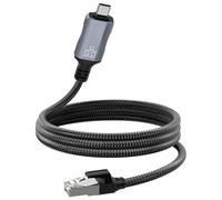 Introti Cavo di rete LAN Internet da 1,8 m USB Tipo-C al cavo RJ45 per Windows