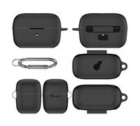 Introti Custodia in silicone morbida e flessibile, antigraffio, antiurto, custodia protettiva con moschettone per accessori Anker Soundcore C50i