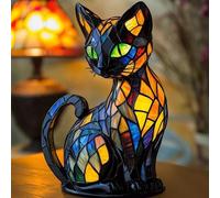 Introti Lampada a LED per Cani, Serie di Cani in Resina Maculata, Lampada da Tavolo a Tema di Cani Carini, Sculture di Animali, Luce Notturna Ambientale per la Decorazione della Camera da Letto e del